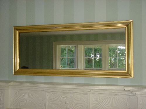 Lemon gilt mantel mirror